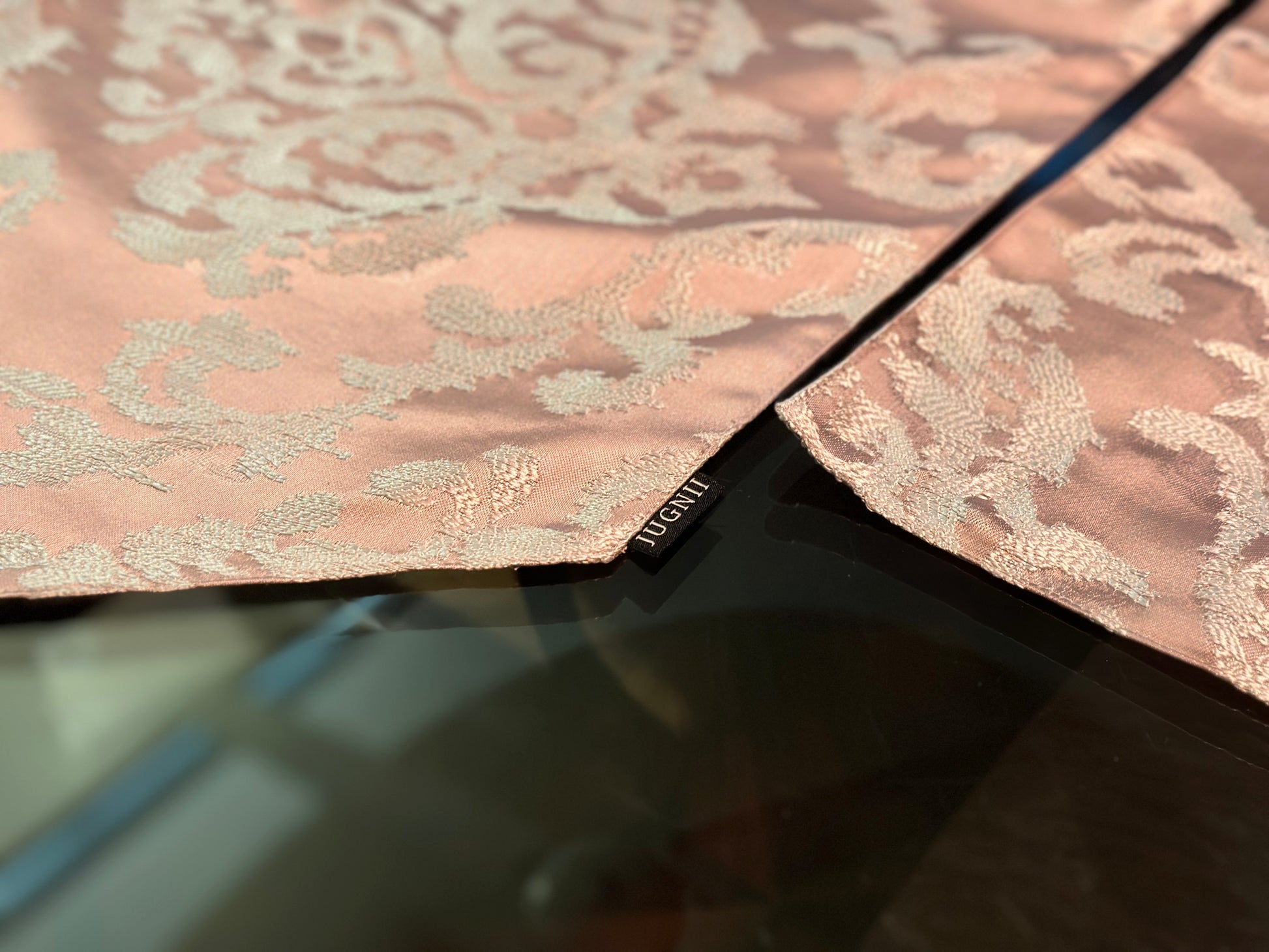 Dusty Rose Embroidered Table Set